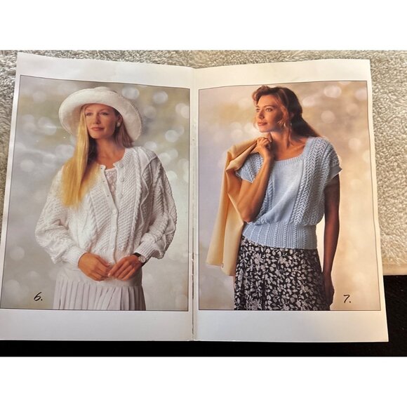 Patons Summer Fall Summer Sweater Knitting & Crochet Pattern Booklets Lot of 3 - Picture 9 of 14